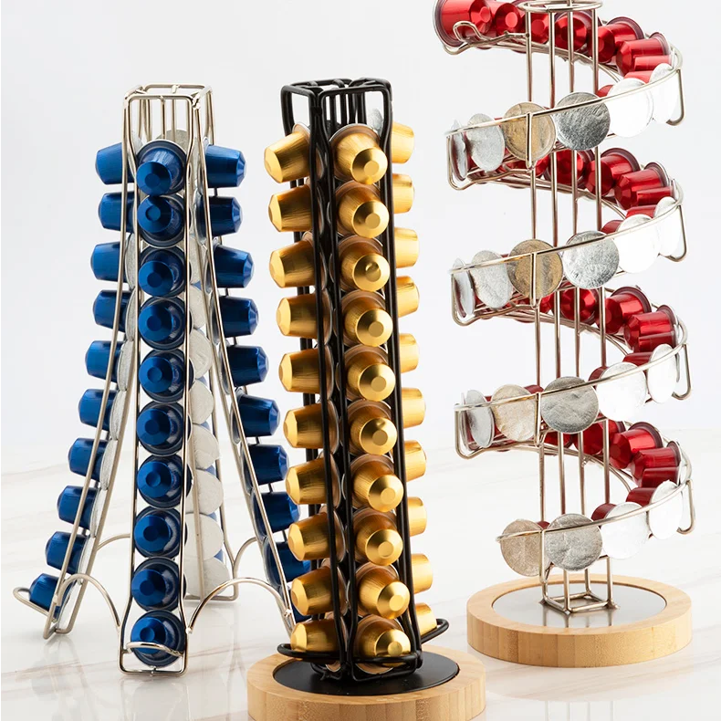 Creative Storage Rack Coffee Capsule Holder Rotating Tools Offee