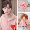 Xiao zhan Idol Pink Love Sweater Clothes Pants Suit 20cm Doll Baby Clothes Star Idol Plush Doll Toy Dess Up
