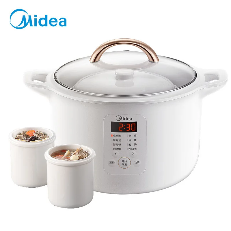 

Beauty DZ16E102 Electric Stewing Pot Household Ceramic Making Soup Waterproof Stewing Pot Make Porridge Fully Automatic Health C