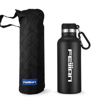 

FEIJIAN Tumbler Flask Vacuum Insulated Double Wall Stainless Steel Water Bottle Outdoors Sports Bottle 750ml Black