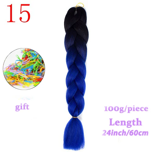#30 MERISIHAIR, 24 дюйма, Омбре, синтетические, вязанные волосы для наращивания, огромные косички, прически, розовый, красный, синий, плетеные волосы - Цвет: #30