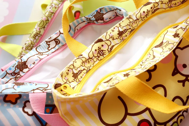 Мультфильм «Hello Kitty» Мелодия Cinnamoroll pompurin собака холст женская сумка-шоппер Детская сумка через плечо Ланч сумка экологически чистая сумка сумочка