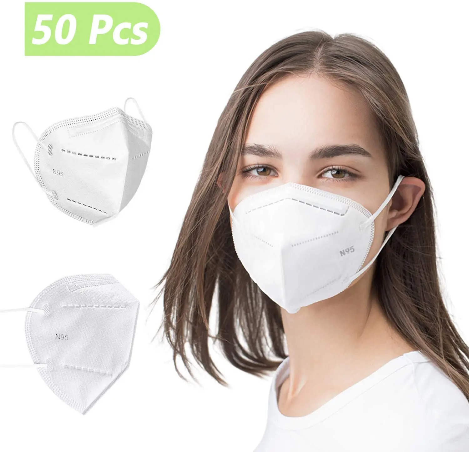 

10 pcs/bag KN95 FDA Certification Face Mask PM2.5 Anti-fog Strong Protective Mouth Mask FFP2 Respirator Reusable