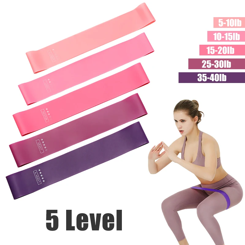 

Yoga Resistance Rubber Bands Set Indoor elastic band for fitness comba crossfit equipment training fitness gum for Sport 5 Level