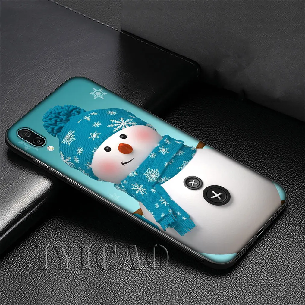 Мягкий силиконовый чехол IYICAO с рождественским снеговиком для Huawei P30 P20 Pro P10 P9 Lite Mini