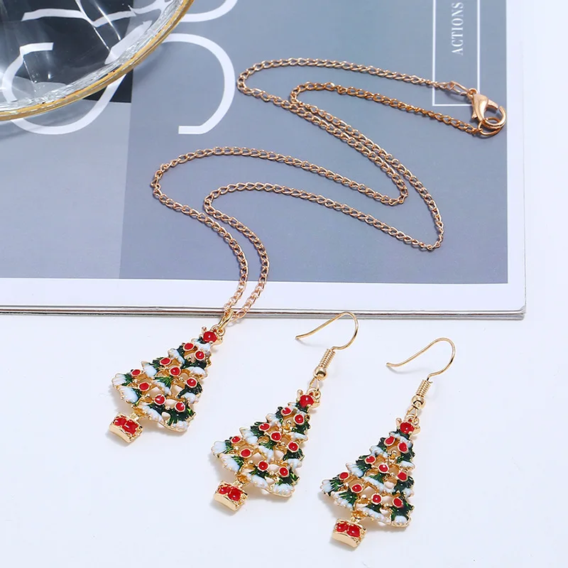 Christmas Necklaces Earrings Bracelets for Women Girls Xmas Gift Christmas Decorations for Home 2020 Navidad Christmas Ornaments