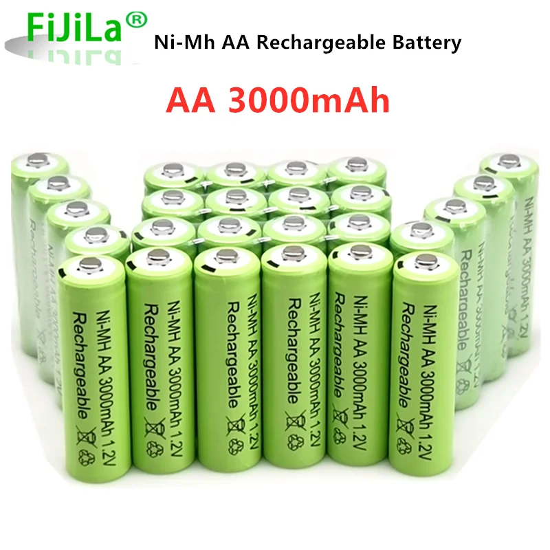 1.2V AA 3000mAh NiMH Rechargeable Batteries Green Battery Garden Solar Lamp LED Flashlight Lantern Torch | Электроника