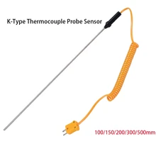Temperature Controller Measuring Tools K-Type Thermocouple 100/150/200/300/500mm Probe