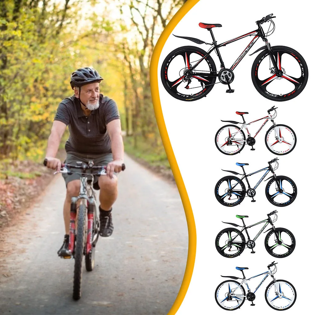 Outroad Mountain Bike 21speed Aluminum Alloy Bicycle 26 Inch Mountain Bike Variable Speed Dual Disc Brakes Bike Free Deliver JG3