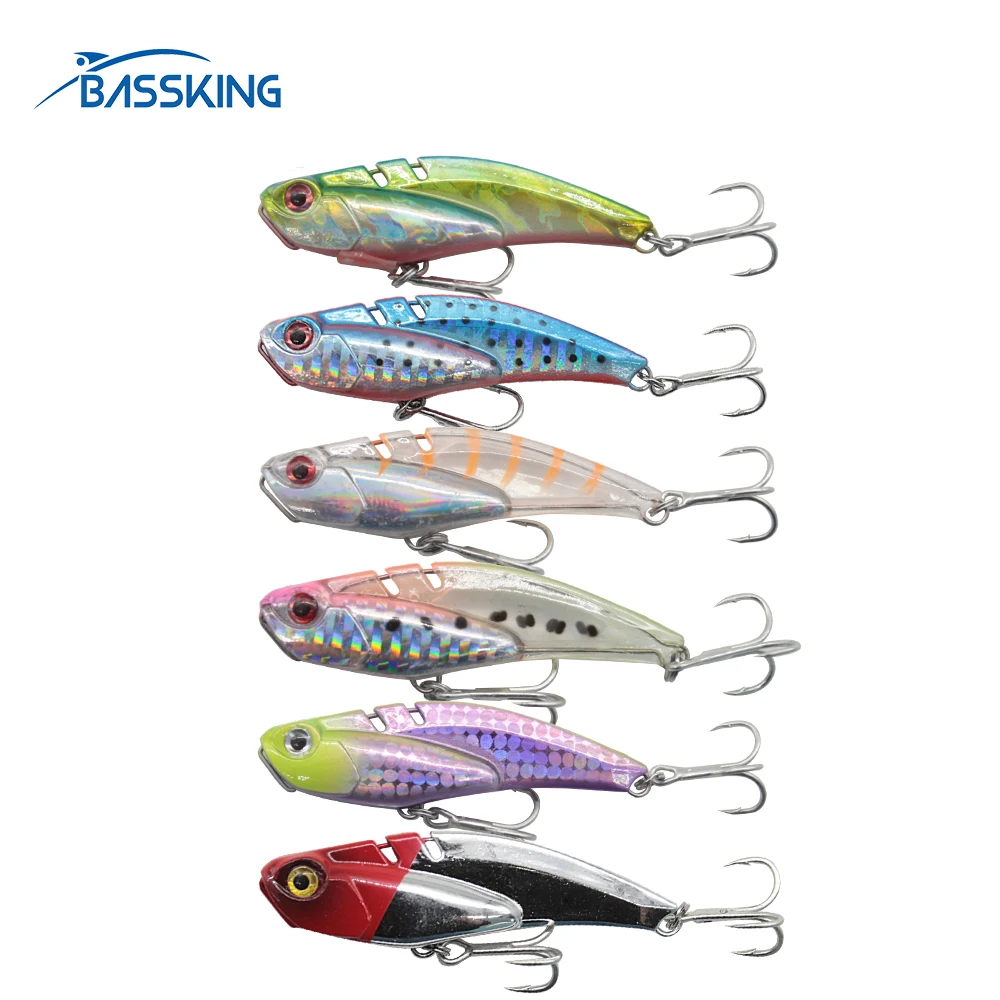 

BASSKING VIB Bait 68mm20g Sinking Metal Bait Fishing Lure Vibration Isca Artificial Bait Para Pesca Leurre Peche Fishing Wobbler