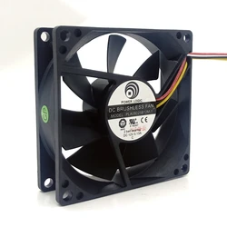 Ventilador de refrigeración axial, rodamiento de bolas Dual, PLA08025B12M-1, 8025, 12V, 8cm, 0.13A