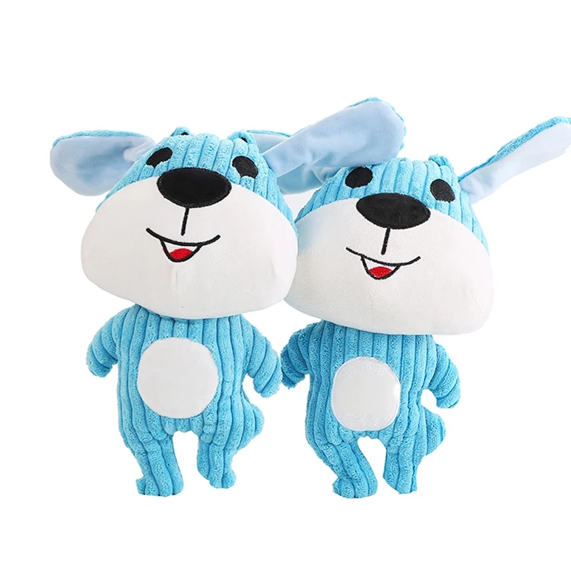 

Plush Simulation Animal Stuffed Doll For Dogs Interactive Squeaky Pet Chew Toy For Stress Relief