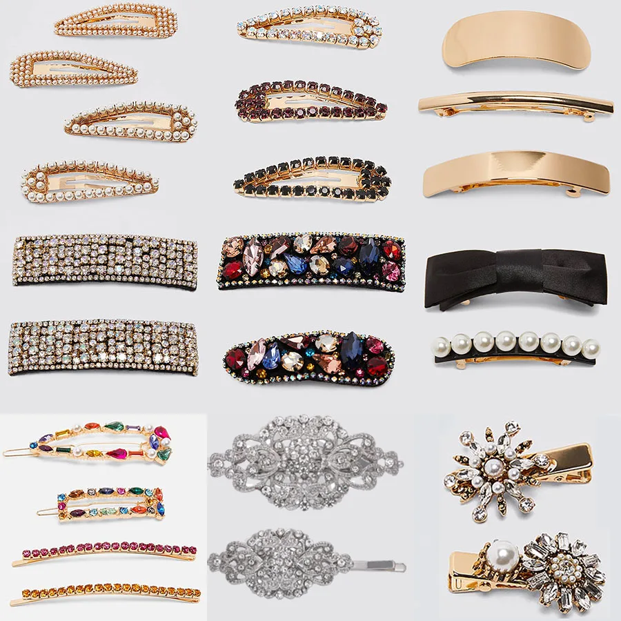 Заколка для волос кристаллы ZA заколка Кристаллы с искусственным жемчугом |