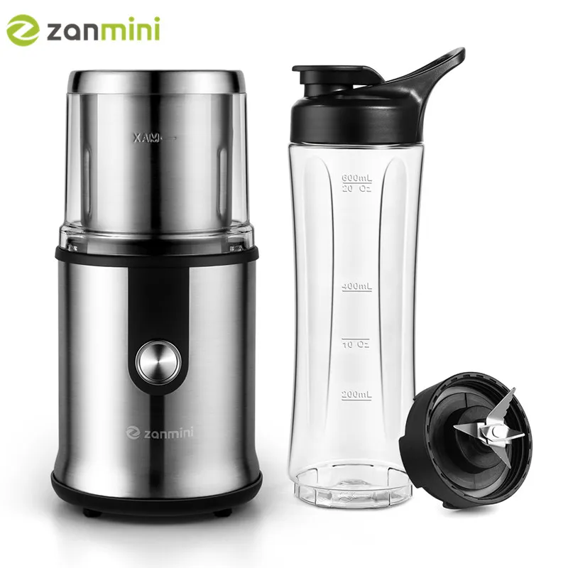 

Electric Coffee Grinder And Spice Grinder Chopped Cup Set Stainless Steel Push-Button Bean Grinder EU Plug Electric Fruit Juicer