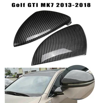 

28cm x 14.5cm / 11.02 "x 5.71" Rearview Mirror Cover Front 2pc Carbon Fiber