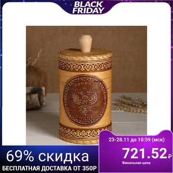 

Tues "Russia Coat of arms", with edging, 10x10x16 cm 5193854