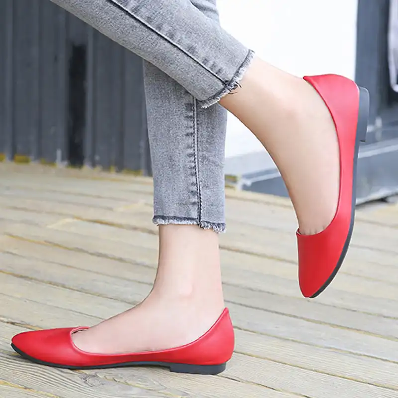 simple flat shoes women shoes 
