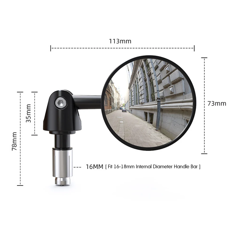 Motorcycle rear view mirrors Round 7/8" Handle bar end Foldable 2pcs/Pair For Cafe Racer New Universal CAR for motorcycle mirror motorcycle mirrors