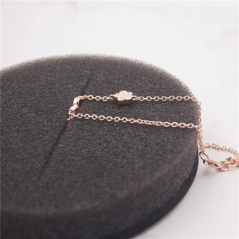Твердый 925 пробы серебряный браслет pulseras de acero inoxidable para mujer - Цвет камня: 912371500