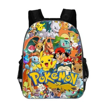 

Cute Pokemon Printed School Backpacks Pikachu Schoolbag Preschool Backpack Kindergarten School Bag Pokemon Go Child's Bagpack