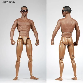 

Civil War Captain 1:6 Scale America Falcon 2.0 Black Body Model Without Head Glasses for 12 inches Man Head