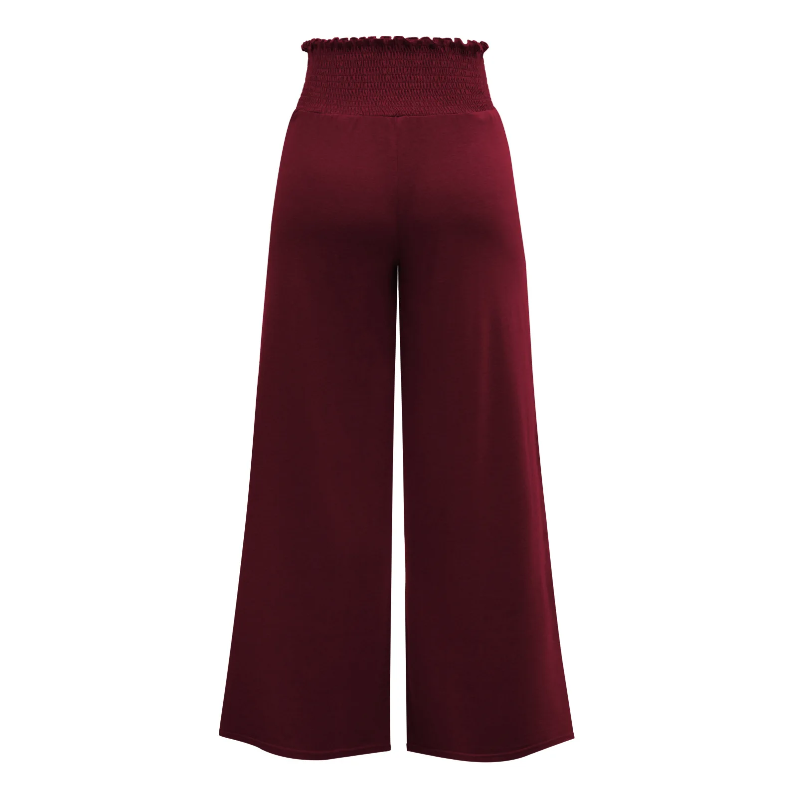 Wide Leg Pants Women Elegant 2022 Spring Summer Solid Loose Casual Trousers High Waist Drape Bottoms European & American Fashion capri trousers