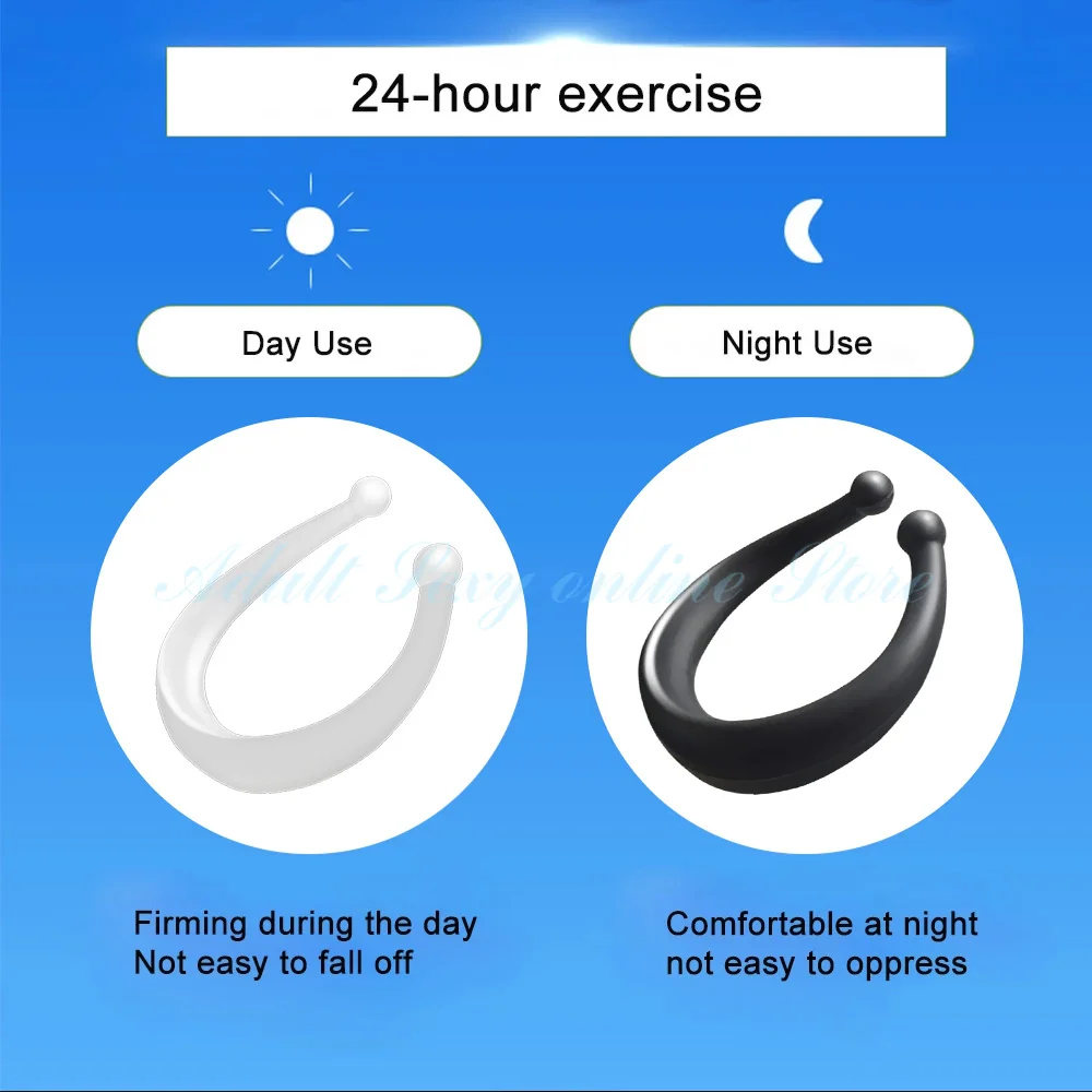 Foreskin Corrector Cock Ring Penis Stretcher Resistance Ring Sex Toys 2PCS/Set male sex toys for Men