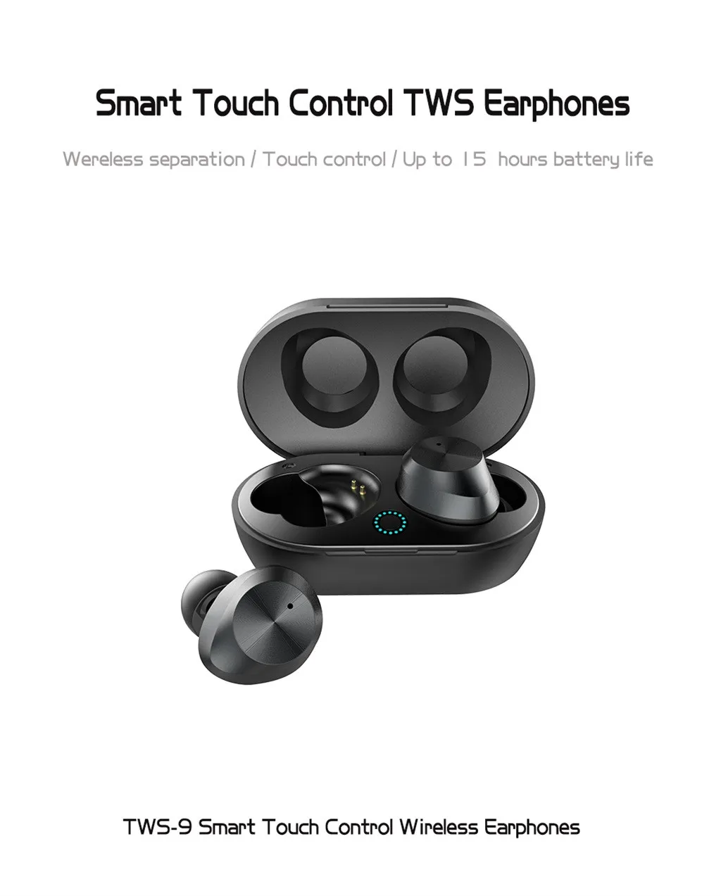 Ouhaobin Bluetooth наушники, беспроводная Bluetooth гарнитура 5,0, водонепроницаемые наушники для смартфона с микро-usb кабелем для зарядки