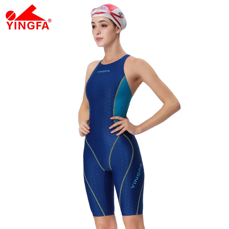 Yingfa 953 Professional women swimsuit one piece sharkskin swimwear racing competition tights girl bathing suit plus size one piece swimsuit women swimsuit