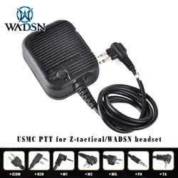 USMC домофон softair PTT WADSN/Z-камуфлированный чехол для переносной радиостанции гарнитура кнопка «нажми и говори» WZ126