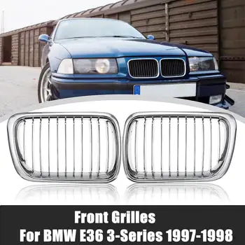 

Front Gloss/Matte Black M Style/Chrome Kidney Grille Grill For BMW E36 3 Series M3 1997-1999 Car Racing Grills