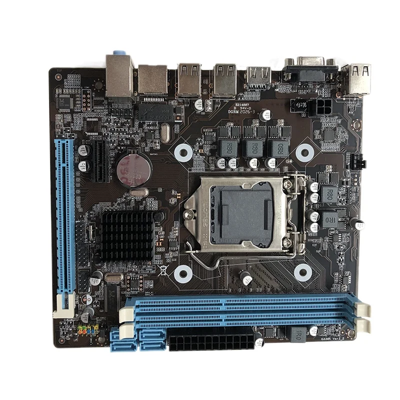 Компьютерная материнская плата HM55 I3 I5 LGA 1156 Настольная компьютерная игровая |
