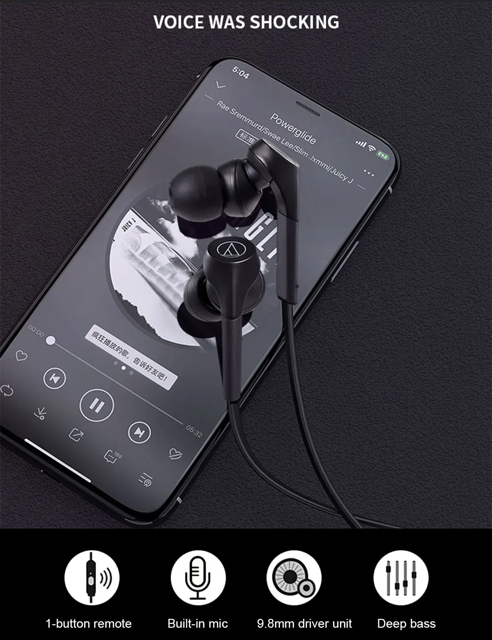 Audio Technica ATH-CKS550XiS Solid Bass In-Ear Headphones description image 4