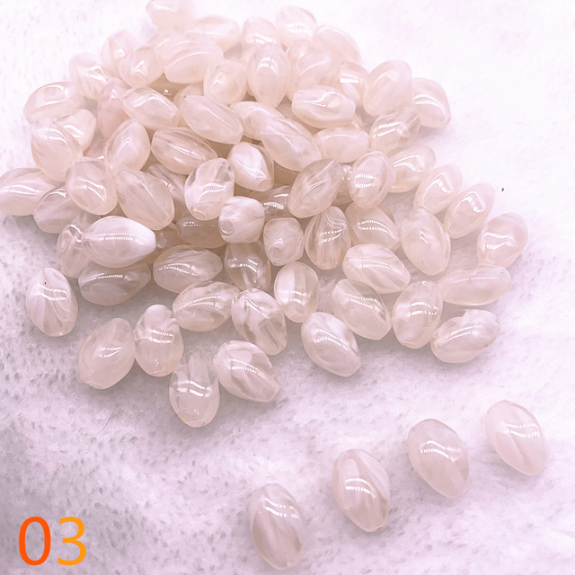 oval shape Acrylic Beads Spacer Loose Beads For Jewelry Making DIY Bracelet