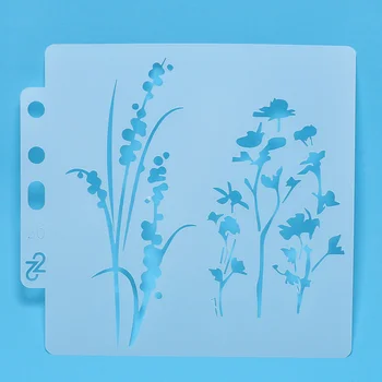 

New Daffodil Grass Layering Stencils Sticker Painting Scrapbooking/Sewing fabric/Card Making/Paper Crafts/cake coffee Decoration