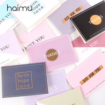 

Creative Gold Greeting Cards with Printing Folding Birthday Blessing Card Merry Blessing Tree Postcards Thanksgiving Gift