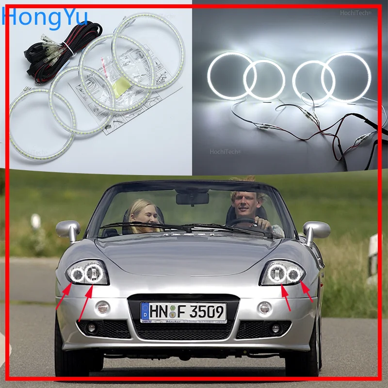 Для Fiat Barchetta 1995-2005 супер яркий белого цвета 3528 SMD комплект светодиодов глаза
