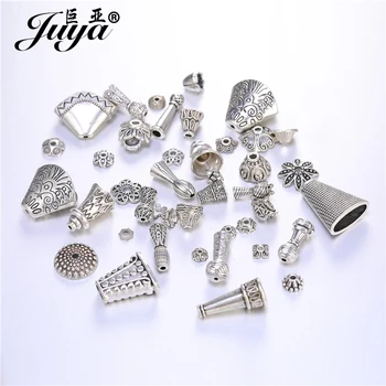 

20/50pcs/lot Multiple Styles Antique Alloy Beads Caps Needlework Diy Accessories End Caps For Jewelry Making Findinds