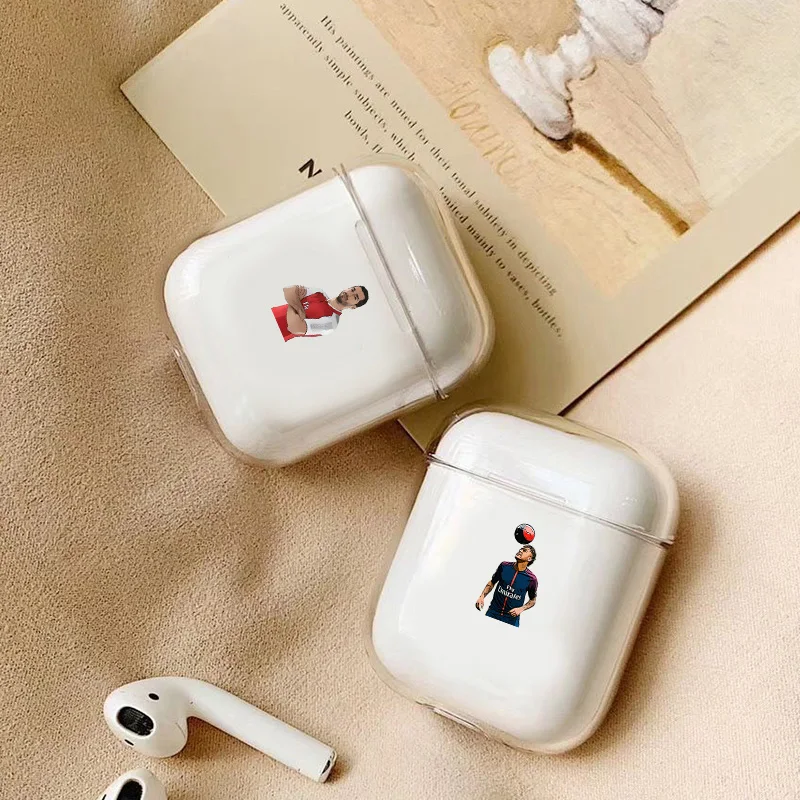 Знаменитый бренд баскетбольных Athlete наушники чехол для Apple airpods чехол игрок NBA Bluetooth Pop Air стручки чехол прозрачный жесткий чехол из пластика с изображением крышка