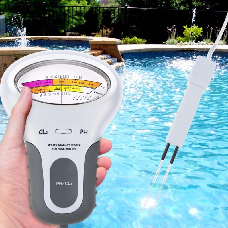 Water Ph Cl2 Chlorine Detector Ph Chlorine Meters Swiming Spa Pool Aquarium Analyzer Water