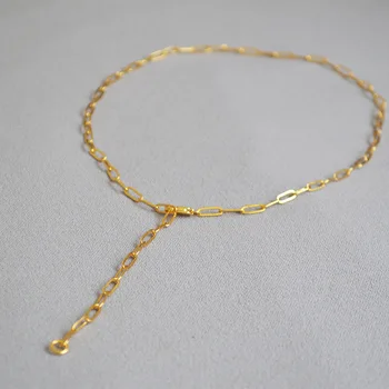 

BB-17 Fashion Casual Heart Necklace Pendant Gold Color Long Clavicle Chain Necklace Necklace for Women Elegant Sweet Style