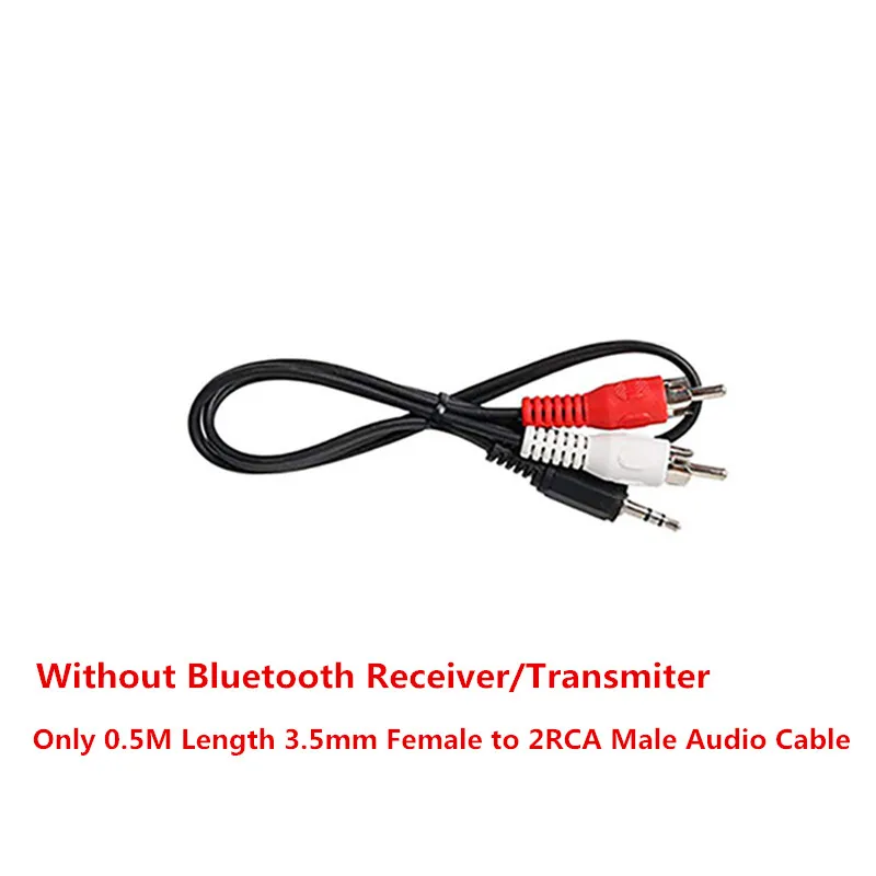 Bluetooth 5,0 аудио приемник передатчик Мини 3,5 мм, AUX, разъем стерео Bluetooth передатчик для телевизора ПК беспроводной адаптер для автомобиля - Цвет: Only RCA Cable