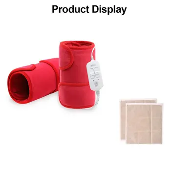 

2 knee care+2pcs massage bag Heat Electrict Warm Knee Brace Padding Protector For Men Women One Size Relieve Knee Pain Neoprene