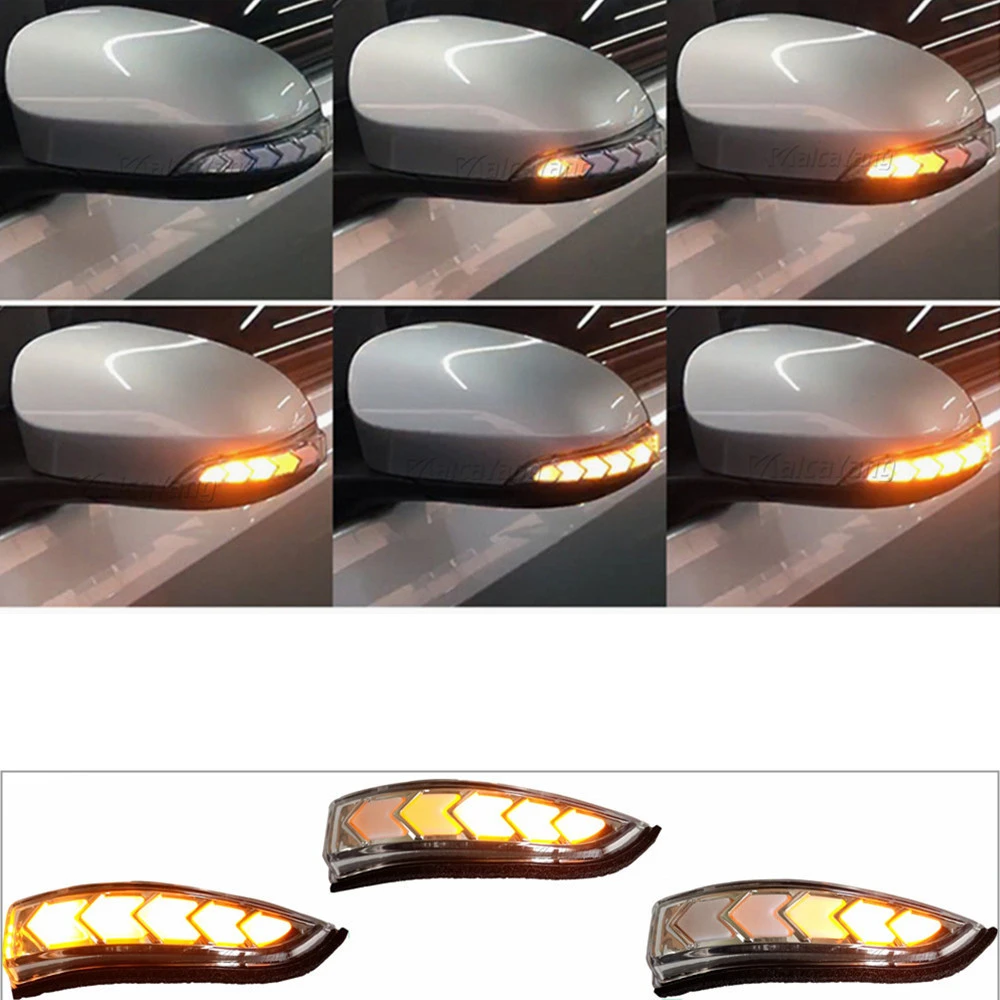 Luz LED dinámica para espejo retrovisor lateral, secuencial, para Toyota Camry, Corolla, Vios, Yaris, Prius C, Venza, Avalon|Lámpara señalización| - AliExpress