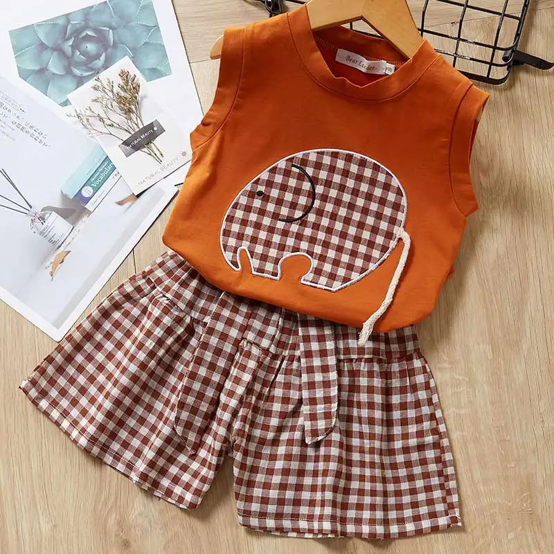 Menoea для девушек костюмы Летний стиль с блестками; красивое детское модное с цветочным принтом с длинными рукавами, детские футболки с круглым вырезом, Костюмы шорты костюм комплект одежды из 2 предметов