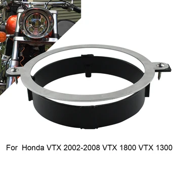 5 75 inch Motorcycle Projector LED Headlight Black Mounting Bracket Ring for Honda VTX 2002-2008 VTX 1800 VTX 1300 tanie i dobre opinie 