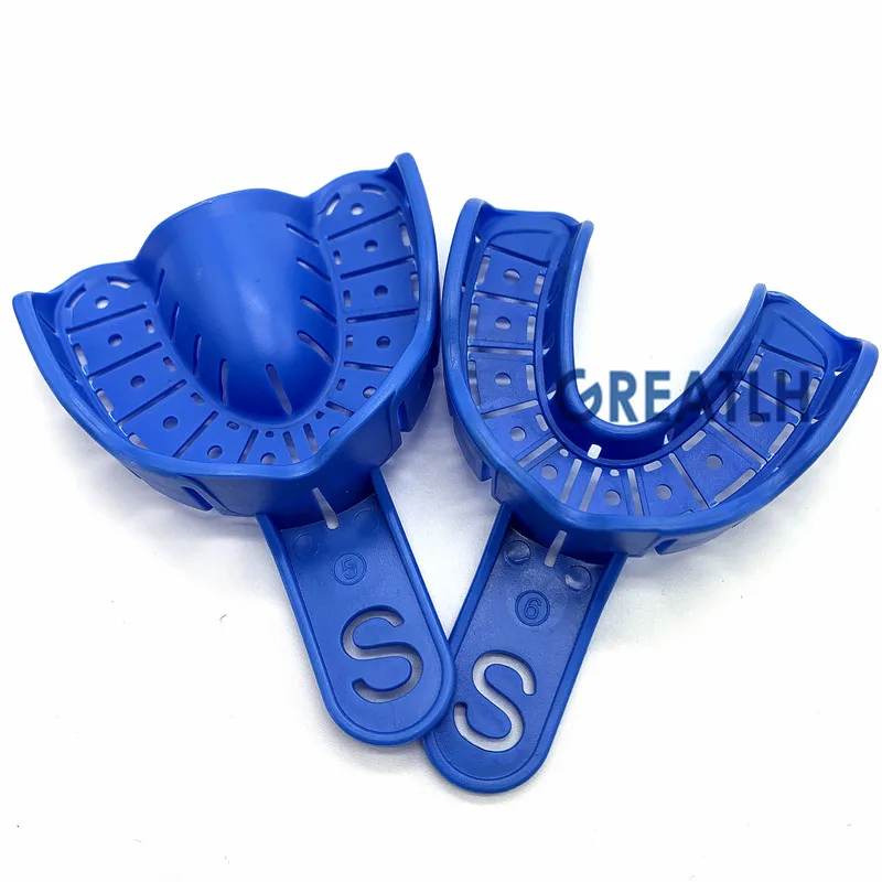 H57184cd154da49caba64fd4e87b91a4at Dental Supply Impression Holder Trays Dental Impression Trays Holder Dental Materials 6pcs/set Dental Consumable Mallzona