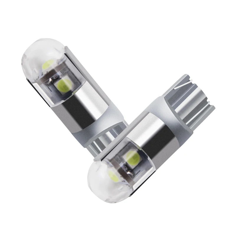 2 шт. Высокое качество T10 3030 3SMD автомобильный светодиод лампа 3 светодиодный 9 Вт Дверной Свет низкая полярность Универсальный 6000-6500 к 12-24 В