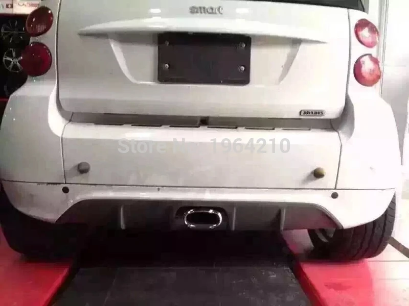 Автомобильный Стайлинг для Benz Smart fortwo 451 PP материал черный Задний спойлер диффузор бампер Защита защитная накладка бампер крышка