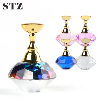 

STZ 1 Set Magnetic Flase Nails Practice Stander Gel Polish Display Holder Crystal Rhinestones Stand Tips Training Manicure #1785